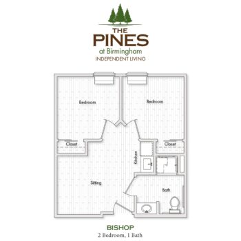 The Pines at Birmingham - Floor Plans - Bishop