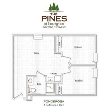 The Pines at Birmingham - Floor Plans - Ponderosa